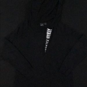 Armani Exchange Men’s Black Hoodie